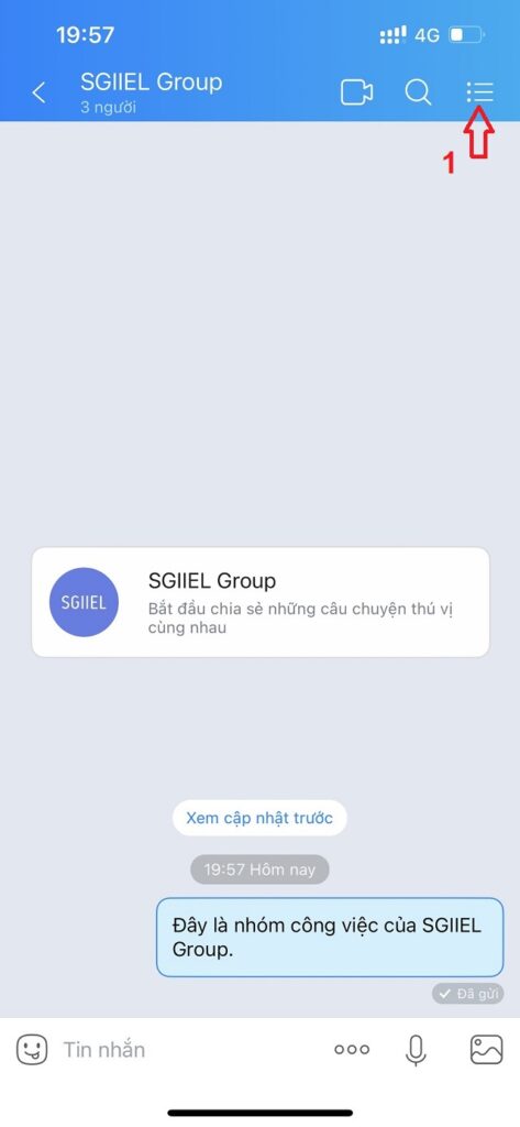 Cách lấy link nhóm chat trên Zalo bằng điện thoại