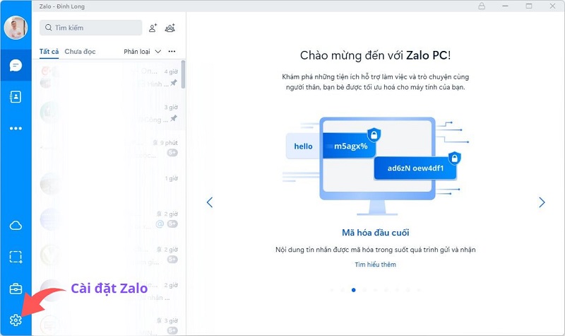 Cài đặt Zalo trên máy tính