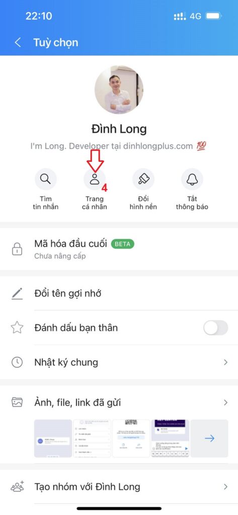 Chia sẻ danh bạ trong Zalo trên điện thoại