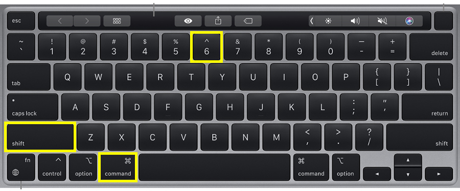 chup man hinh touch bar macbook