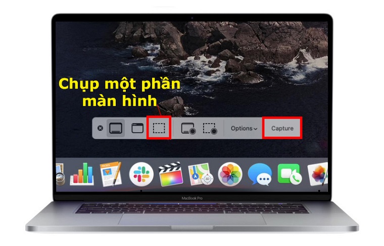 Chụp một phần màn hình Macbook