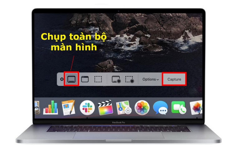 Chụp toàn bộ màn hình Macbook