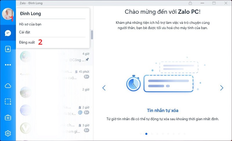 Hướng dẫn cách đăng xuất khỏi Zalo