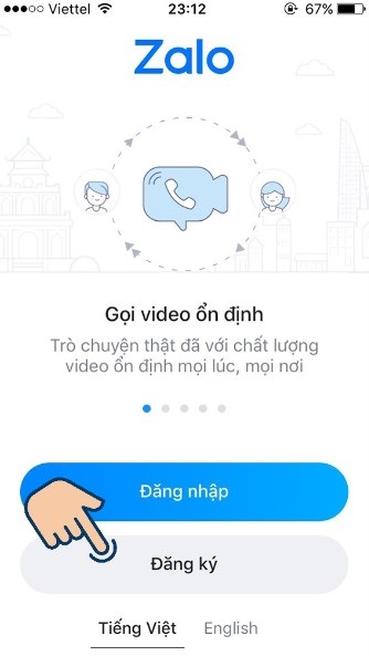 Hướng dẫn đăng ký Zalo trên điện thoại