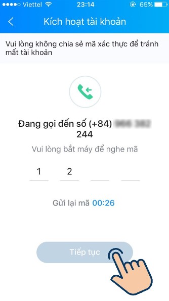 Lập Zalo trên điện thoại