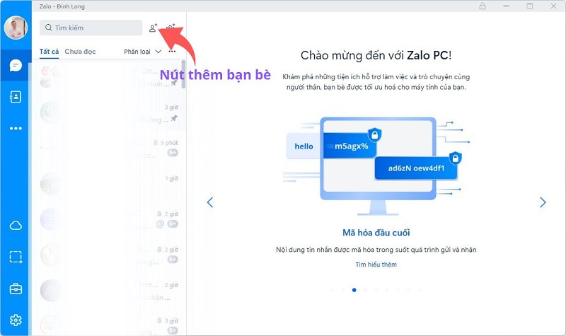 Thêm mới bạn bè trên Zalo máy tính