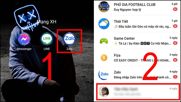 Hướng dẫn cách ẩn trò chuyện Zalo trên điện thoại