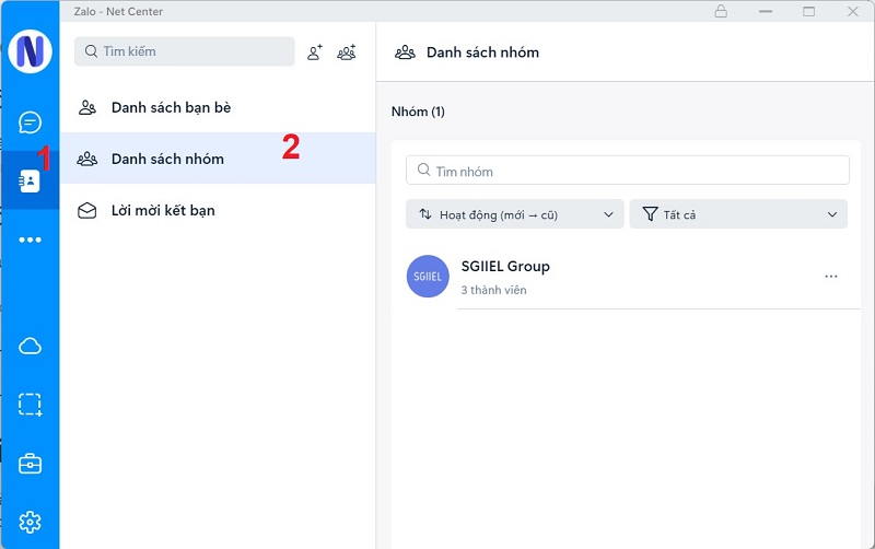 Cách rời nhóm Zalo chat trên máy tính