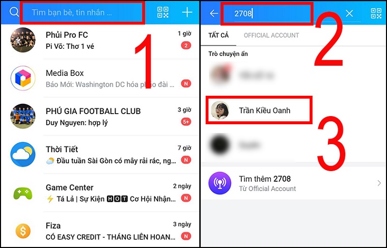 Cách xem tin nhắn ẩn Zalo trên điện thoại