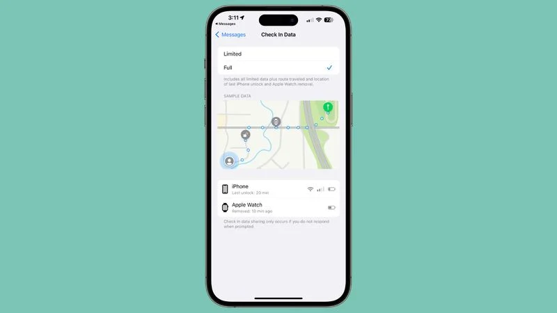 Messages Check In